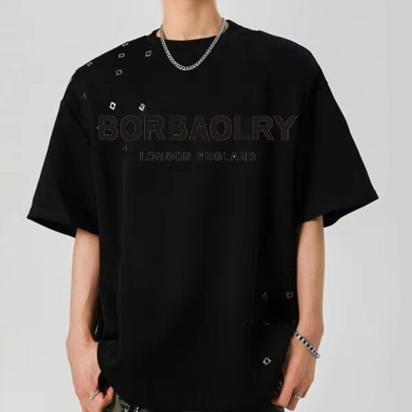 OEM Schwarzes Oversized T-Shirt Herren Grafik Acid Wash Vintage Custom T-Shirt DTG Großhandel Gewaschenes Tee Schweres T-Shirt