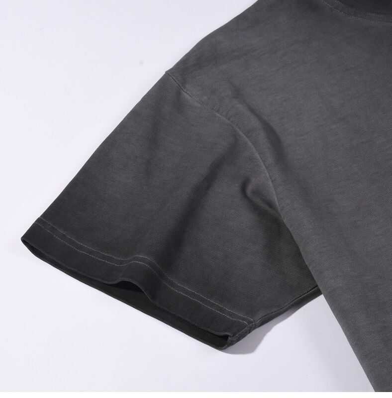 Hot Custom Männer T-Shirt Waschen zum Alten Stil Großformat Shirt Custom Logo Drucken Mode Casual Kurzärme Shirt