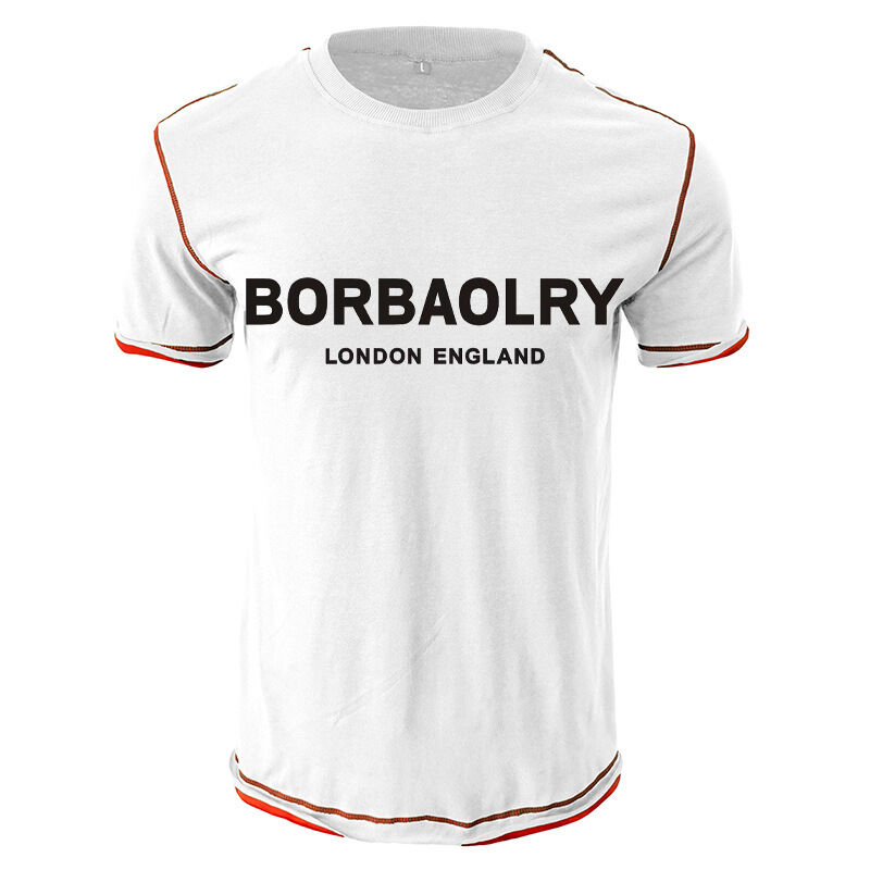 Personalisiertes Logo auf Fitness Kompression Gym T-Shirt Schnelltrocknen Atmung Muskel Männer Sportbekleidung Ärmel Athletik Tight T-Shirt