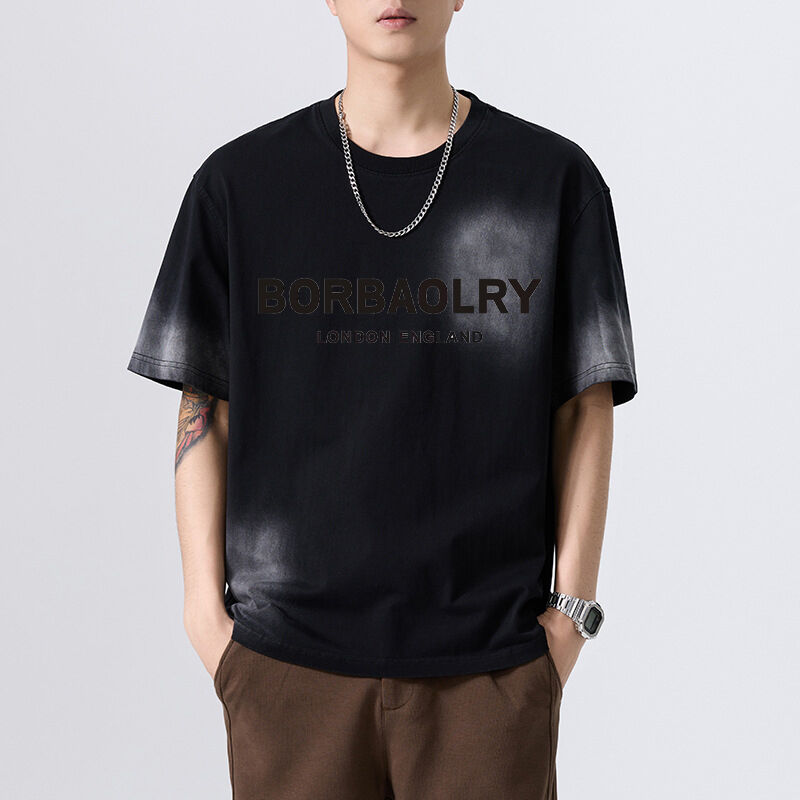 Großhandel Unisex Baumwoll-T-Shirt 280 Gsm Vintage Säure Waschen Custom Dtg Druck Schwergewichts Streetwear für Männer T-Shirt