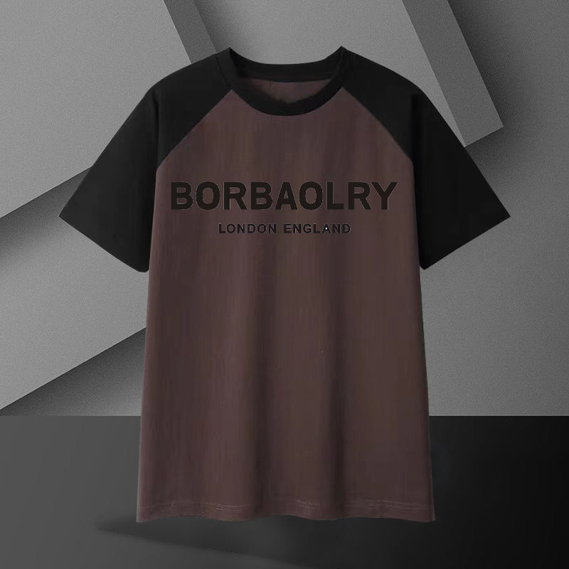 Schweres Baumwoll-T-Shirt für Herren, 220 Gramm, atmungsaktiv, Oversized, kurze Ärmel, einfarbiges Muster, lässig, lange Länge, gestrickter Stoff