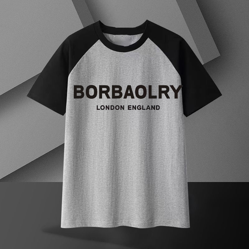 Schweres Baumwoll-T-Shirt für Herren, 220 Gramm, atmungsaktiv, Oversized, kurze Ärmel, einfarbiges Muster, lässig, lange Länge, gestrickter Stoff