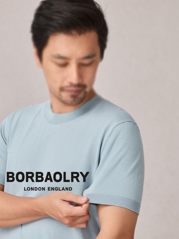 Großhandel Herren Fitness Laufen Schnelltrocknendes T-Shirt mit individuellem Druck, schlicht, unifarben, Sport, formell, gestrickter Stil