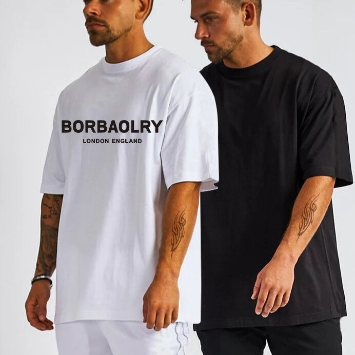 220 Gsm Baumwoll-T-Shirt Hohe Qualität Drop Shoulder Oversized T-Shirt Großhandel Individuelle T-Shirts für Herren