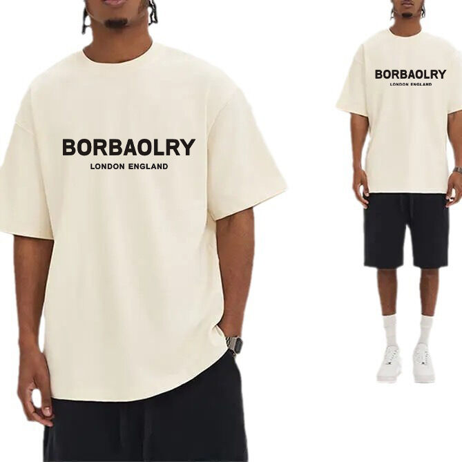 220 Gsm Baumwoll-T-Shirt Hohe Qualität Drop Shoulder Oversized T-Shirt Großhandel Individuelle T-Shirts für Herren