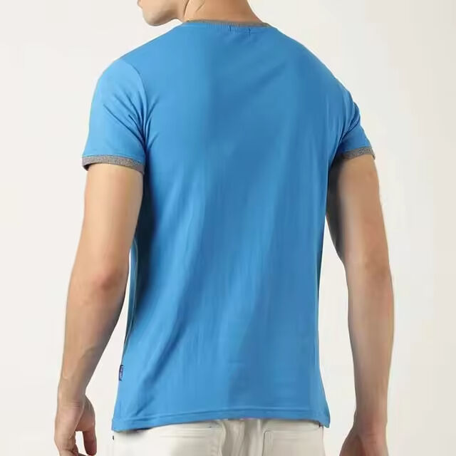 2025 Sommer Herren T-Shirt Baumwolle Gewebte Loose Fit Customized Großhandel OEM unterstützt Neues gutes T-Shirt zum günstigen Preis
