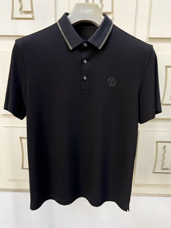 Luxus-Männer-Polo-Shirts. Minimalistisches Design mit Kontrastkragen, hochwertige Verarbeitung Männer-T-Shirts Beruf T-Shirt-Fabrik