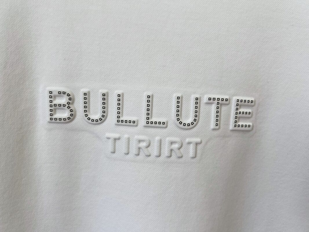 Luxus Crew Neck T-Shirt Druck Logo Design Adoptiert Original Stoff Prägungsverfahren Plus Hitze - Transfer Vinyl Verfahren OEM / ODM