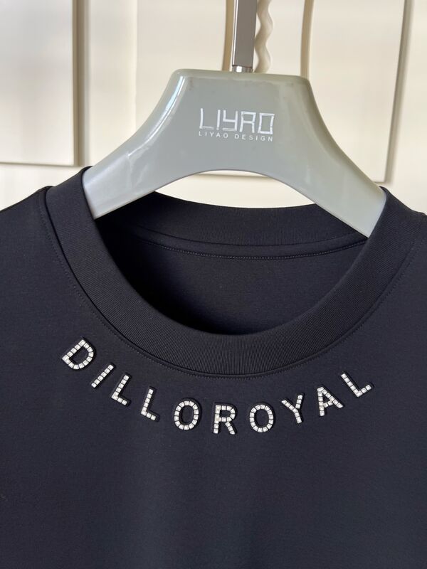 T-Shirts für Crew-Hals. Rhinestone Logo & Graphic Design Jersey T-Shirt für Männer OEM/ODM Fertigung