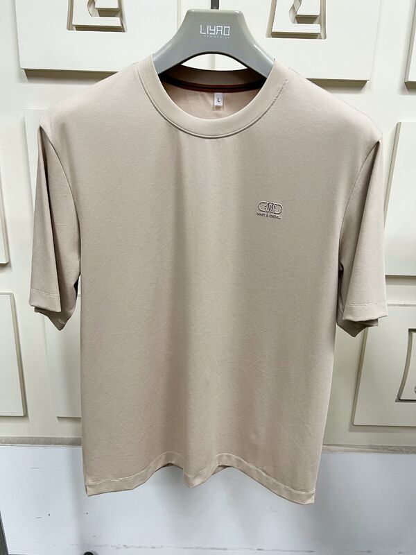 Minimalistische kurzärmelige T-Shirts für Herren, einfarbige Basic-T-Shirts für Herren