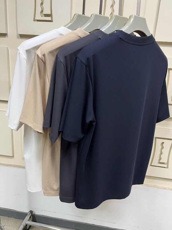 Minimalistische kurzärmelige T-Shirts für Herren, einfarbige Basic-T-Shirts für Herren