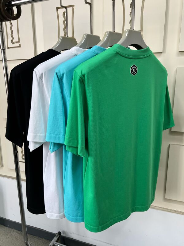 Manns Crew Hals Kurzärme T-Shirts, Trendy Grafikdruck und Stickerei T-Shirts Mehrfarbiges Casual 100% Baumwoll-T-Shirt für Männer