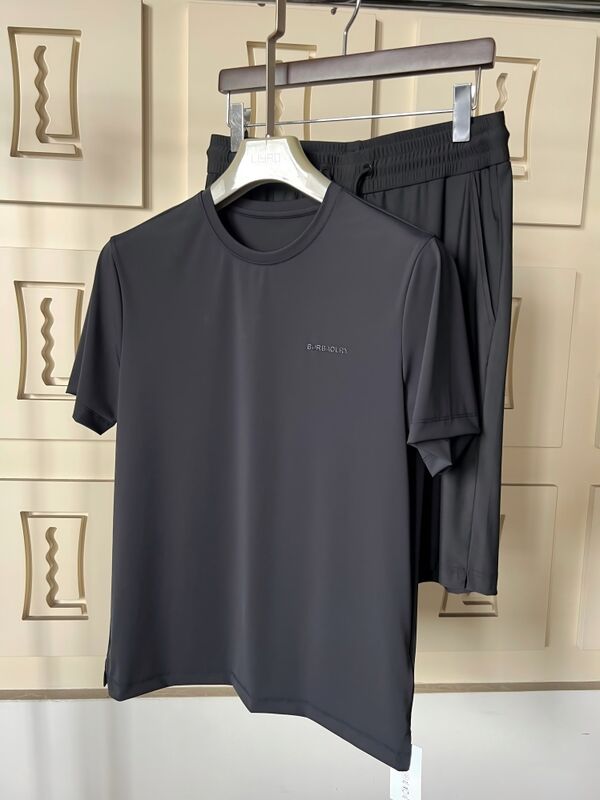 Heißer Verkauf Herren Sommer Atmungsaktiv Einfarbig Leicht Polo Kurzarm Sets Polyester/Baumwollstoff