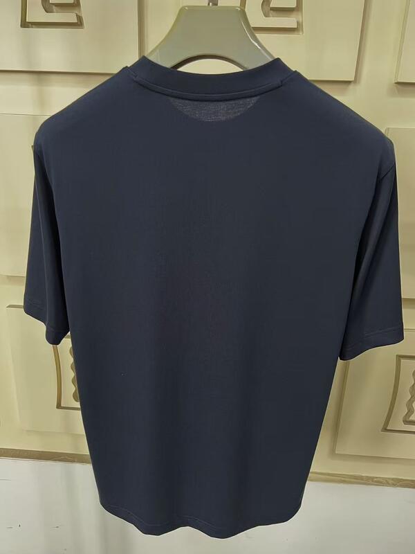 Bestseller EU Größe 180gm 100% Baumwolle Casual Öko-freundlich Atmung OEM Logo Custom Solid Jersey Kurzärme T-Shirt für Männer