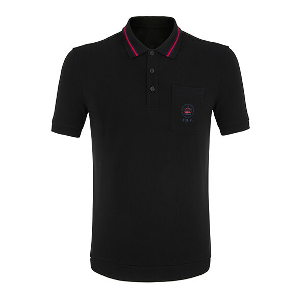 S-4XL Kurzarm-Streifen Light Luxury Casual Schnelltrocknendes Uni-Mode-Golf-Poloshirt Baumwolle Anpassbar
