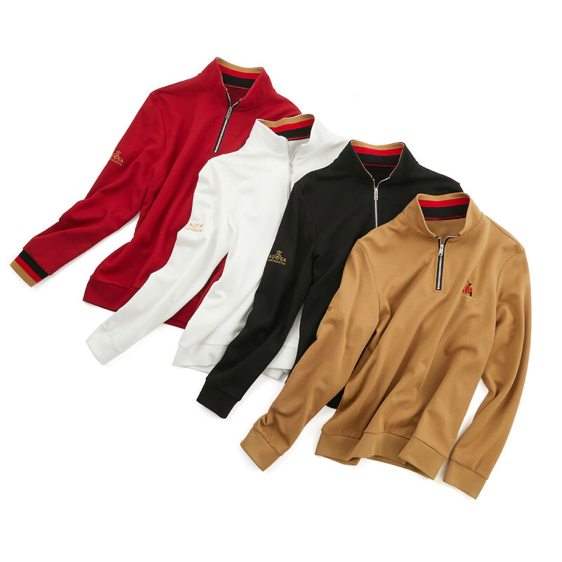 Ausgezeichnete Schneiderei Weiches Modestand Halsband Wesentliche Stickerei Baumwoll Hoodie Hersteller Custom Zipper Langärme Schweiß