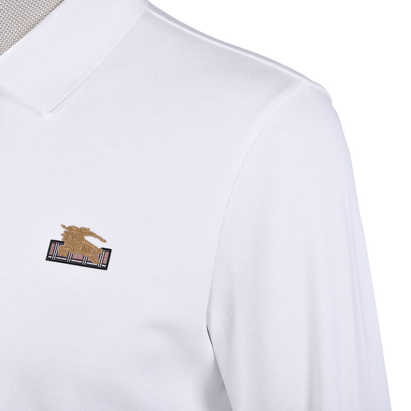 Hochwertiges, individuell besticktes Baumwoll-Polohemd mit Firmenlogo, Langarm-Poloshirt für Herren