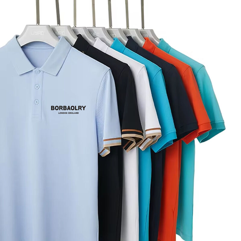 Maßgeschneiderte Golf-Poloshirts 170-210 Gramm, hochwertige kurzärmelige Poloshirts für Herren