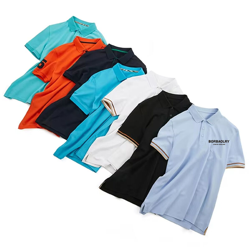 Maßgeschneiderte Golf-Poloshirts 170-210 Gramm, hochwertige kurzärmelige Poloshirts für Herren