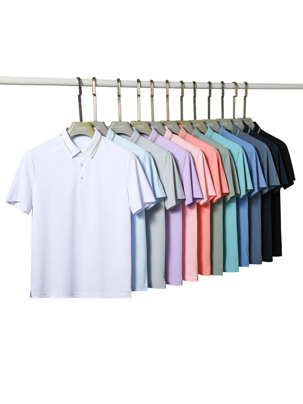 Polyester und Baumwolle Schnell trockene Anpassung Herren Golf Polo T-Shirt für Männer Business