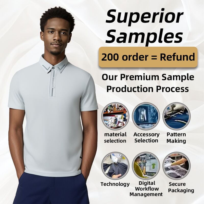 Custom Logo Design Nahtlos und schnell trocknen hochwertiges weißes schwarzes Polo-T-Shirt für Männer