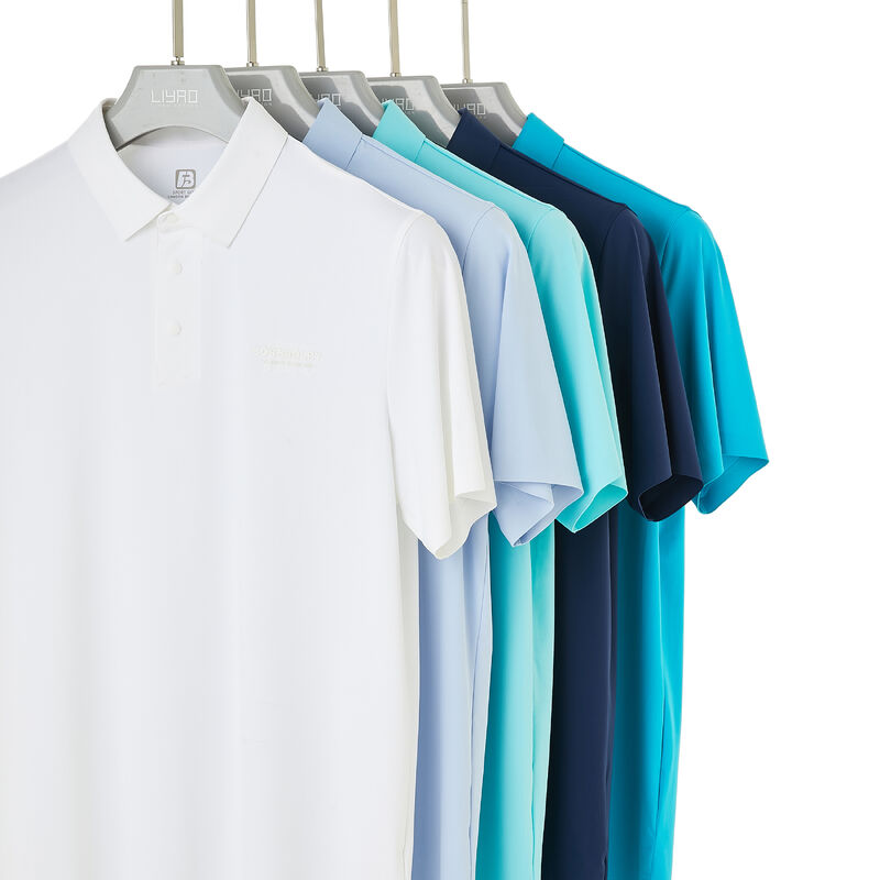 Neues individuelles hochwertiges 100% Baumwoll-T-Shirt für Herren, Polohemd für Herren, 95% Baumwolle, knitterfrei und einlaufgeschützt