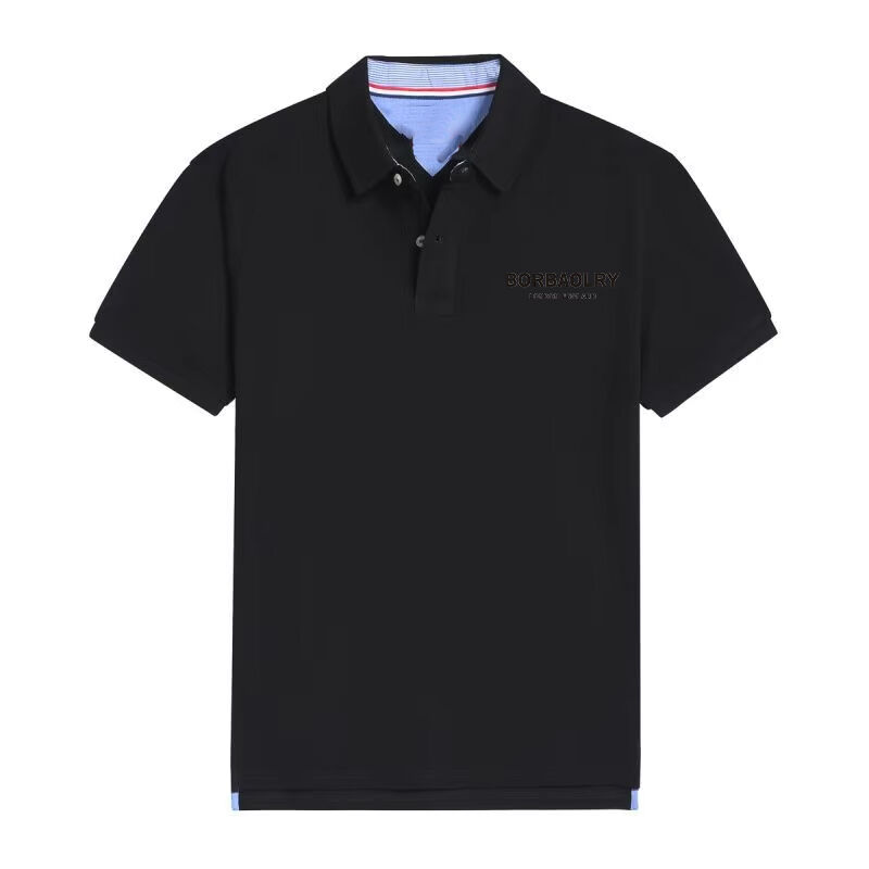 Custom Logo Oem & Odm Kurzärme Männer Strickhemd Jumper Kabel einfache Baumwolle gestreifte Strickwaren Herren Strick Polo Shirt Pullover