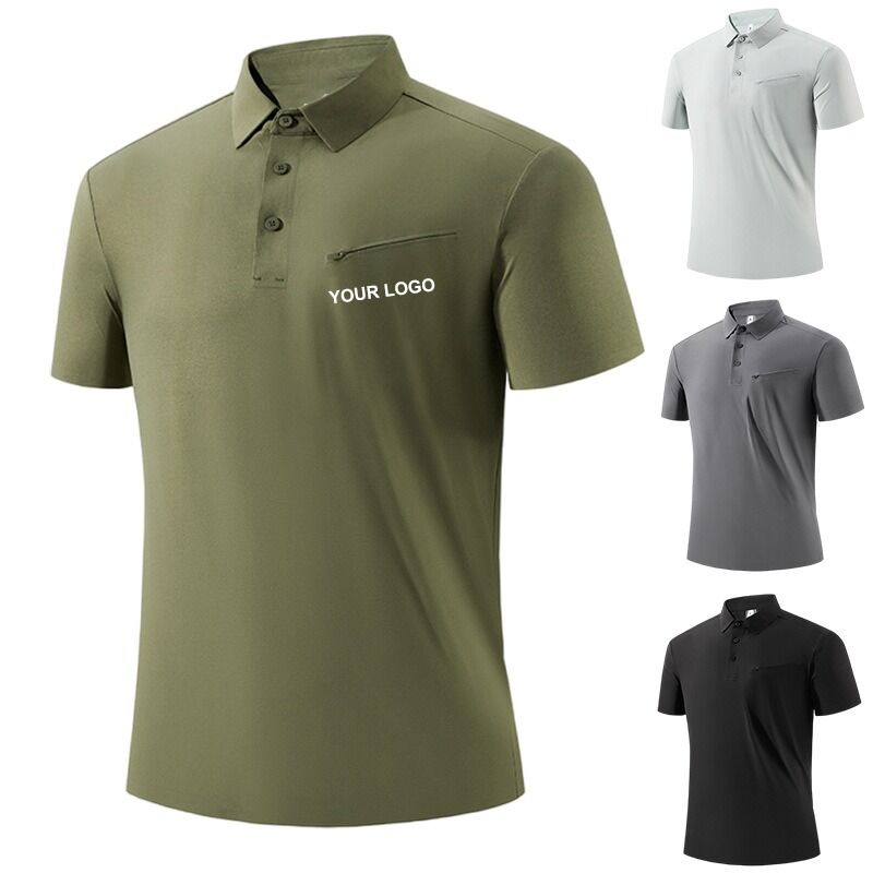 Casual Business Sport POLO Shirt Männer Frauen Maßgeschneiderte Stickerei Druck Polo Shirts Kurze Länge Knopf Qualität gemacht