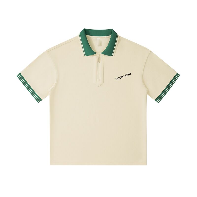 Neue Ankunft Sommer Großhandel Herren Polo Shirt Baumwolle 1/4 Zip Golf Polo T-Shirt Straßenbekleidung Übergroße Herren Polo Shirts