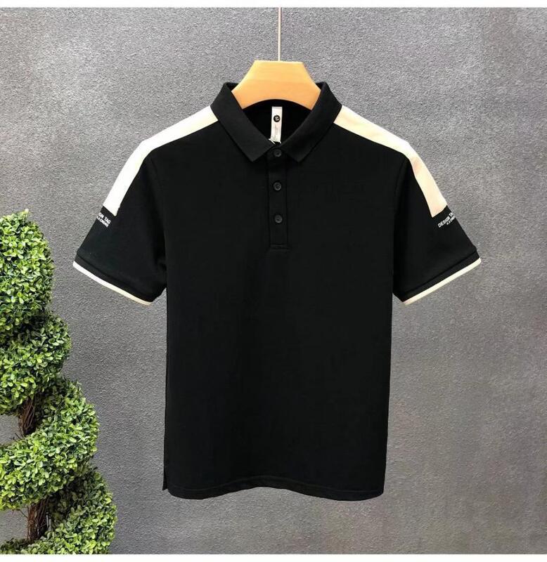 Neue Männer-Polo-Shirt-Drucke Weiße Herren-Polo-T-Shirts Stickereien Einfache kurze Ärmel Casual-Polo-Shirts