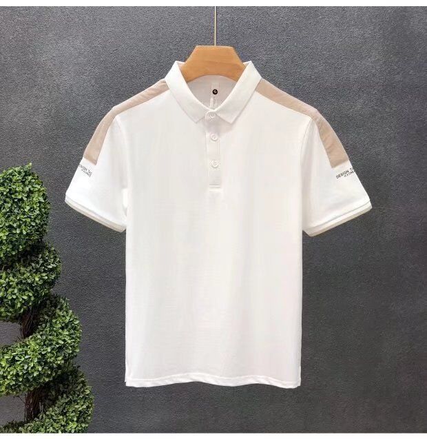 Neue Männer-Polo-Shirt-Drucke Weiße Herren-Polo-T-Shirts Stickereien Einfache kurze Ärmel Casual-Polo-Shirts