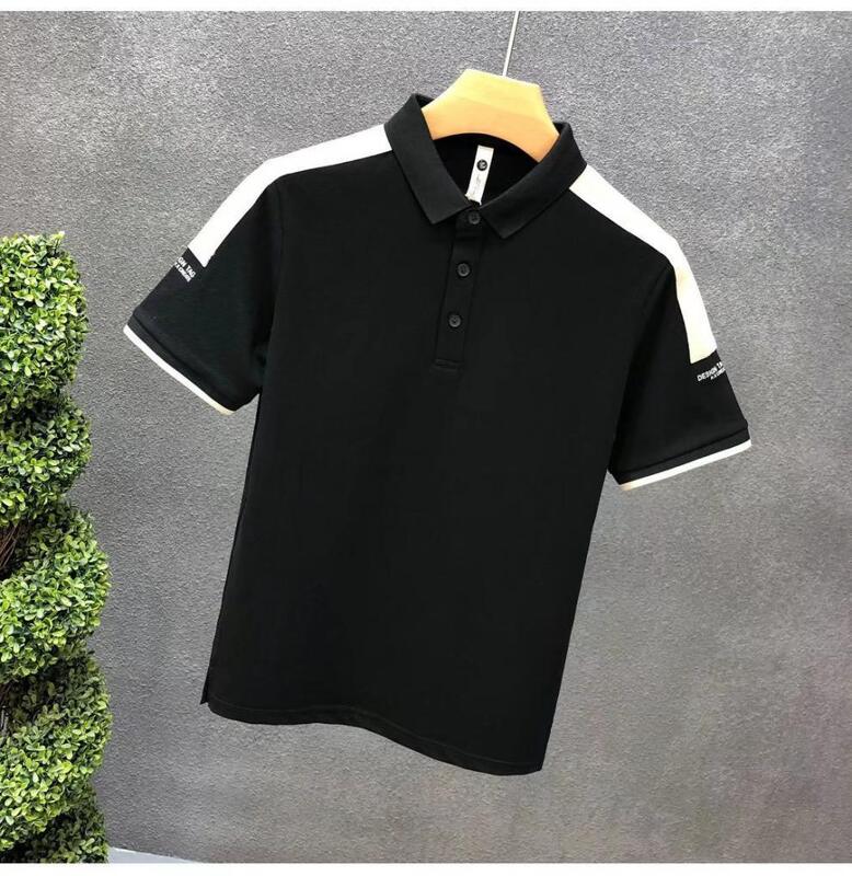Neue Männer-Polo-Shirt-Drucke Weiße Herren-Polo-T-Shirts Stickereien Einfache kurze Ärmel Casual-Polo-Shirts