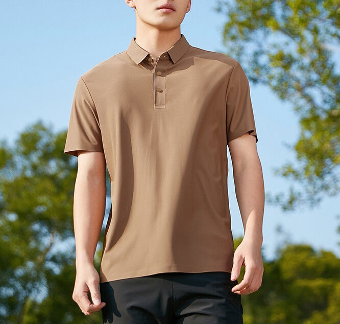 Sommer Neue Männer Koreanische Stil Eis Seide Turn-Down Kragen Kurzer Ärmel für Polo Shirt Trendy Paar Internet-Berühmtheit