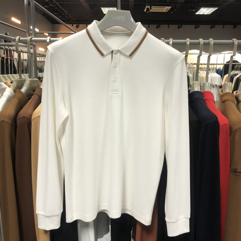 Polo-Shirt mit langem Ärmel Custom Logo Polo-Shirt Baumwolle Dry Fit Golf für Männer Polo-T-Shirt mit langem Ärmel