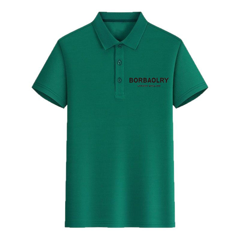 Herren Unisex Casual Kurzarm Poloshirt Heißverkauf Einfarbig Bedrucktes T-Shirt mit individuellem Logo, Plain Dyed, Anti-Pilling