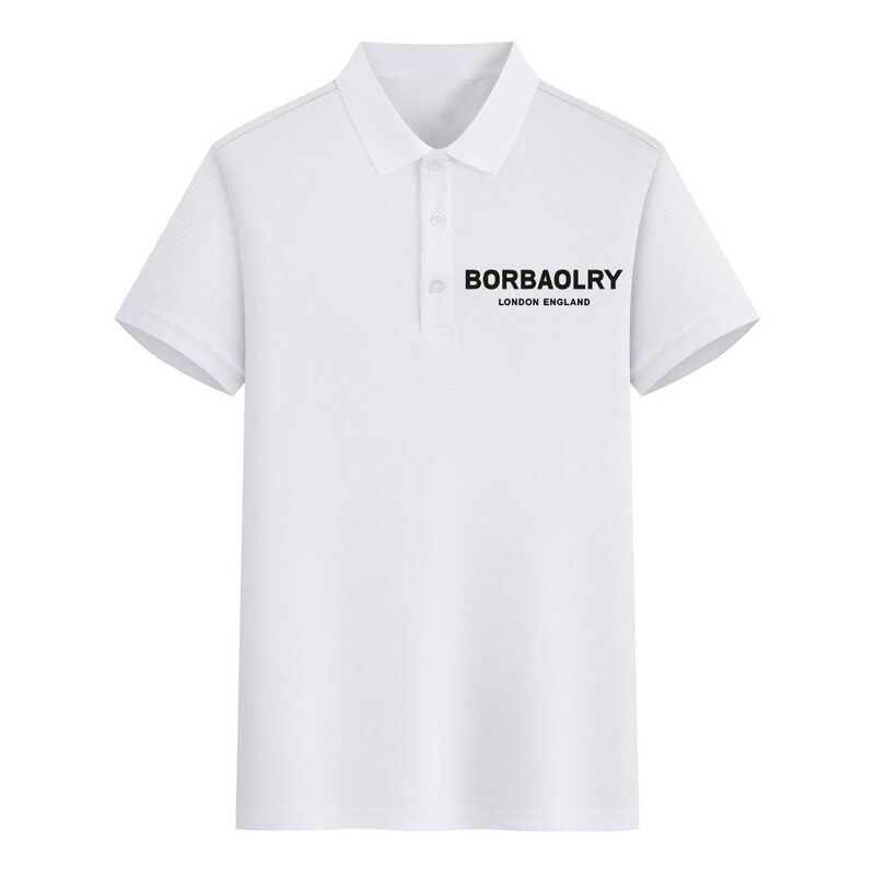 Herren Unisex Casual Kurzarm Poloshirt Heißverkauf Einfarbig Bedrucktes T-Shirt mit individuellem Logo, Plain Dyed, Anti-Pilling