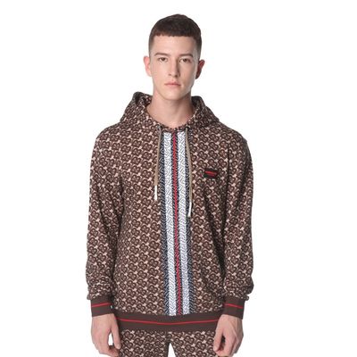 Polyester / Baumwolle Sport- Hoodie mit übergroßer Größe Straßenbekleidung Schwergewicht