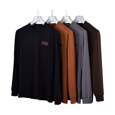Plüsch-Blank Jogger Crewneck Baumwoll-Pullover Hoodie 400 Gramm mit OEM