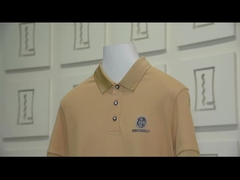Hohe Elastizität atmungsaktive Polo-Shirts mit Sticklogo für Herrenbekleidung